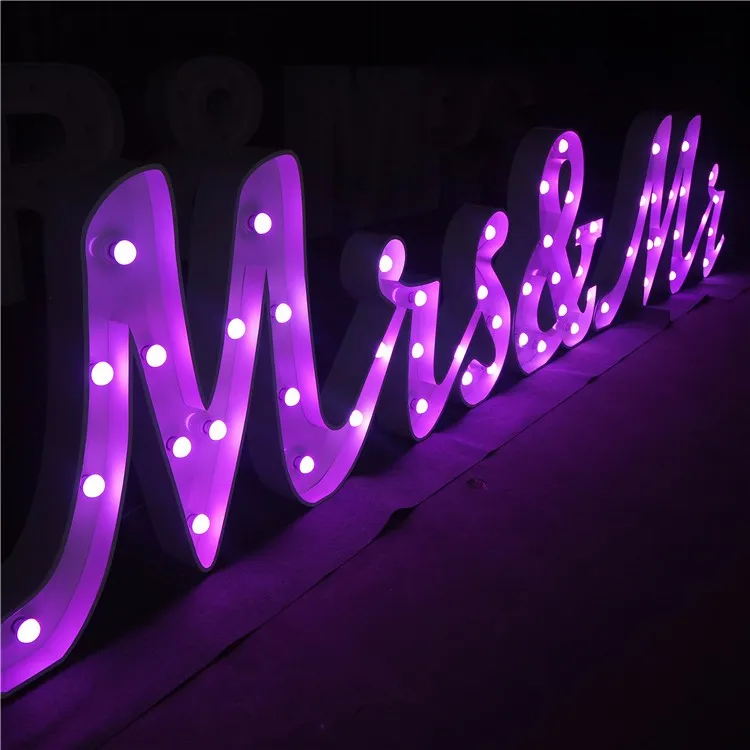New arrival 2020 led metal letters marquee letters 3D led lights for LED sign