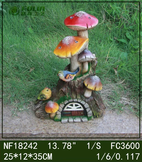 Solar Light Mushroom House