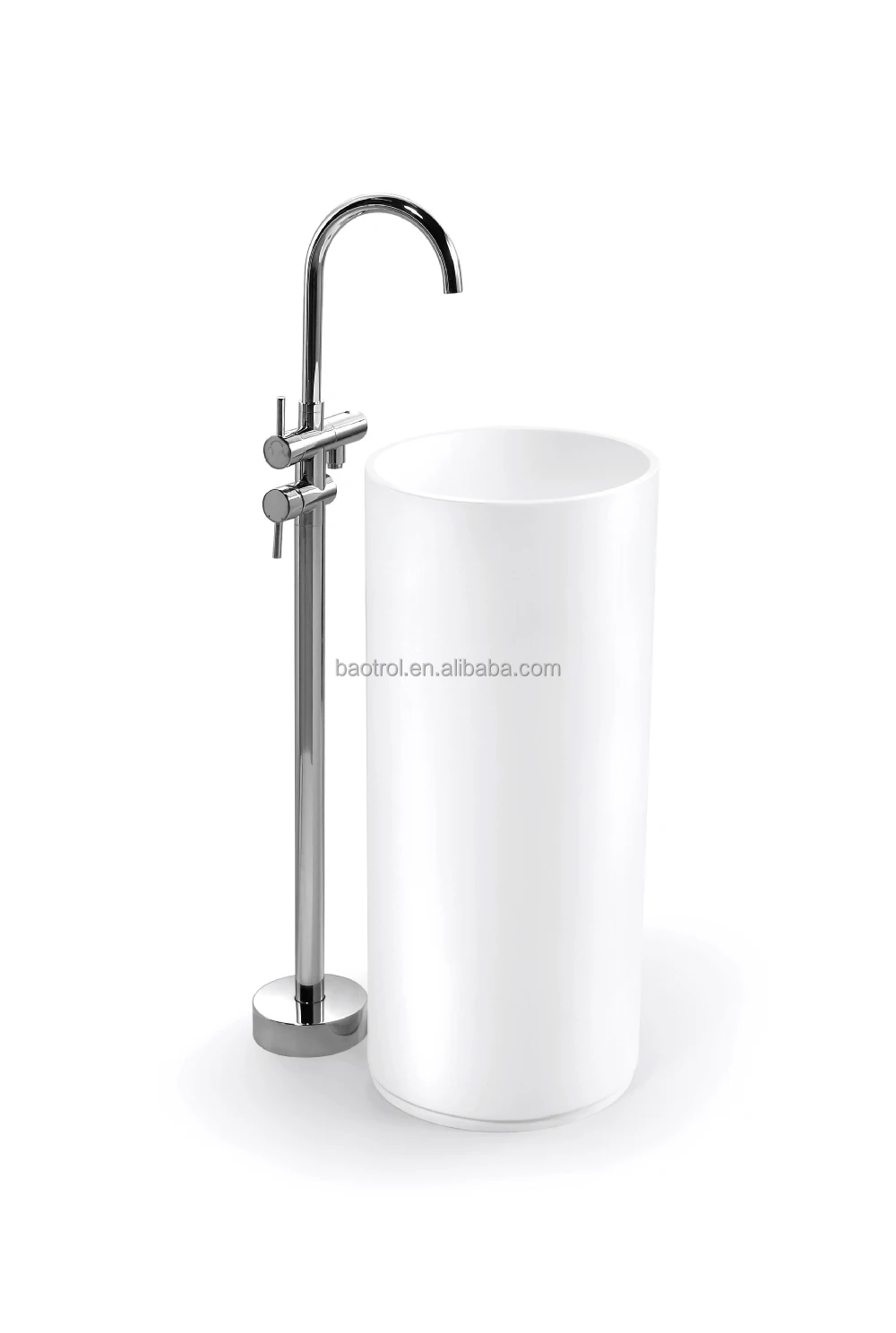 Superficie Sólida Lavabo Encimera Elegante Estilo Cuarto De Baño Cuenca