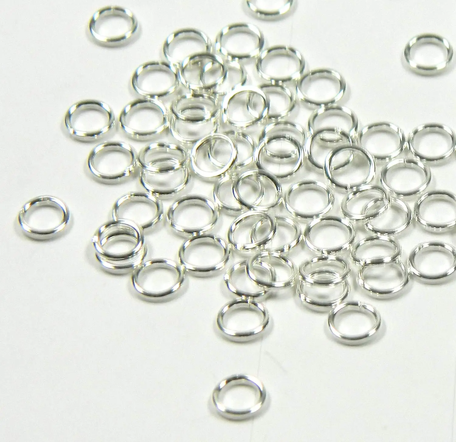 Rockin Beads 400 Jump Rings Gold Plated Brass 6mm Round 18 Gauge Jewelry Connectors Chain Links