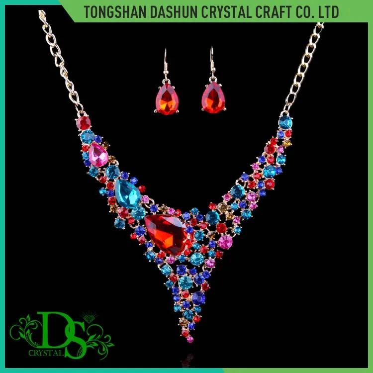 Fashion Alibaba Jewelry Set Handmade Red Necklace Jewelries Buy