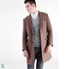 SCM036 Fashion Man Designer Pattern Wool Business Long Coat
