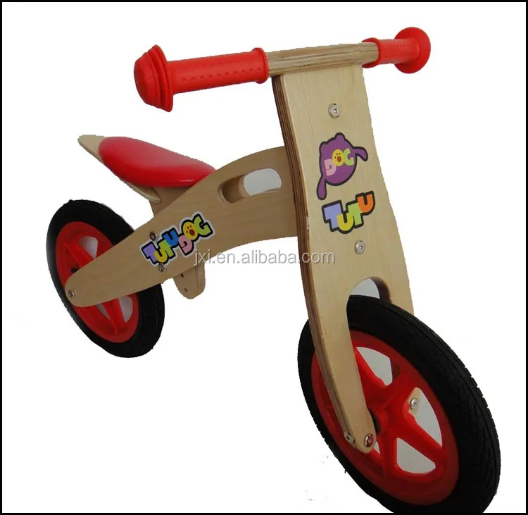 wooden training bike