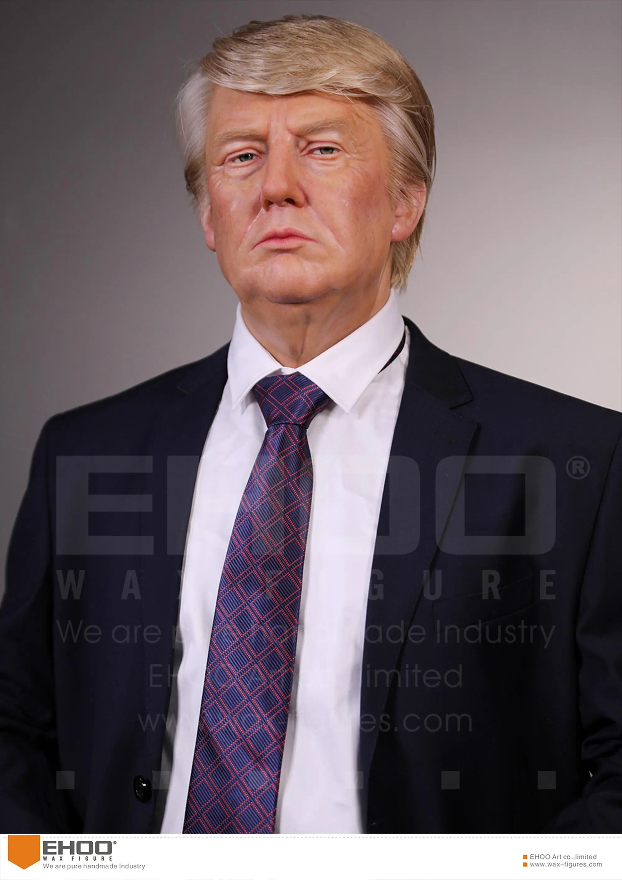 Super Realistic Usa President Donald Trump Silicone Wax Statue For Sale