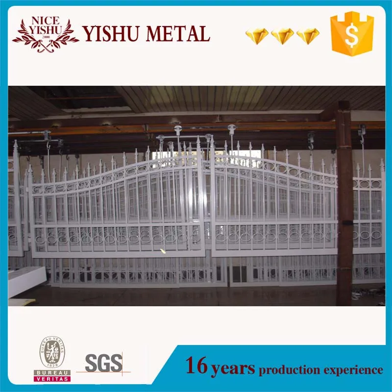 Venta Superior Puerta Principal Para Villas Tubería De Hierro Puerta De