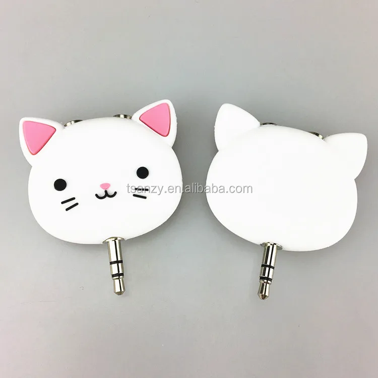 Factory Stopkontak Lucu Kartun Kucing Earphone Headphone Audio 