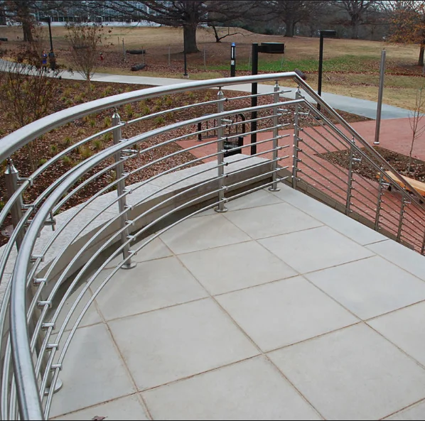 modern design outdoor stair rod 304 stainless steel railing
