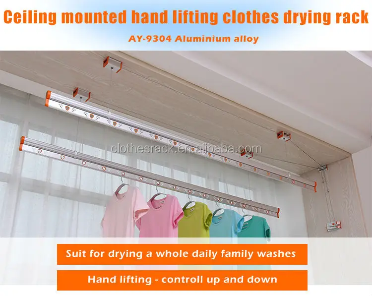 Pulley Operated Clothes Dryer Hand Lift Clothes Drying Rack Buy Hand Lift Clothes Drying Rack Pulley Operated Clothes Dryer Hand Lift Drying Rack