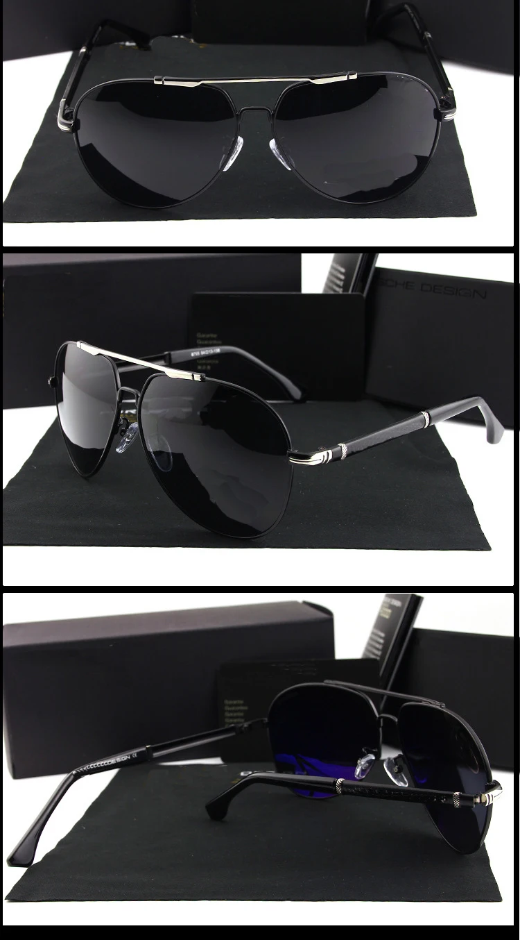 Classic High End Sunglasses Polarized Men Driving Sun Glasses For Brand Design Mirror Eyewear