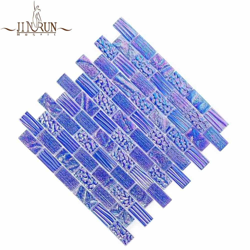 Glass Mosaic Swimming Pool Iridescent Tile - Buy Iridescent Tile