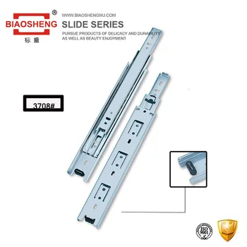37mm Width Cold Rolled Steel Drawer Roller Slides With Nylon