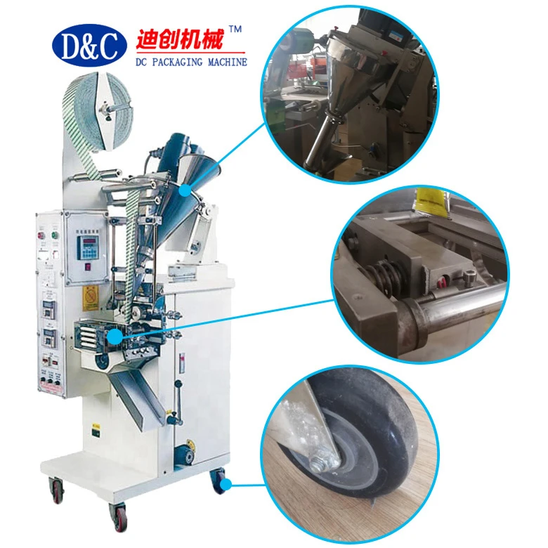 automatic sugar powder food candy small sachet pouch plastic bags manual powder packaging filling machine