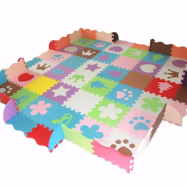 White Black Baby Jigsaw Puzzle Eco Friendly Baby Play Mat Anti