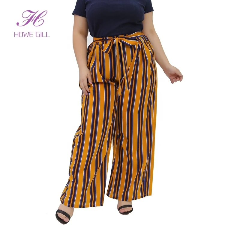 Oem 100% Poliéster Rayado Mujeres Pantalones Mujeres Formal Pantalones  Fabricante Oficina Desgaste Pantalones Palazzo - Buy Pantalones Palazzo,Pantalones  Rayados Para Mujer,Pantalones Formales Para Mujer Product on Alibaba.com