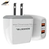 5V 2.1A 2019 super new model dual usb travel charger adapter wall charger SMS-A38