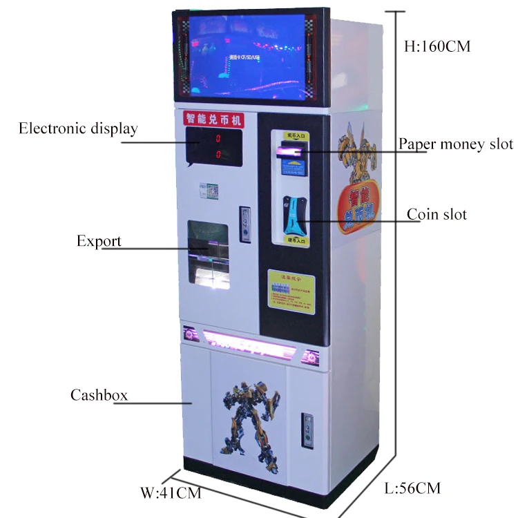 Hot Sale Coin Exchange Automic Money Changer Machine Coin Change