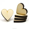 dongguan factory unfinished Custom wood Heart pieces for Wedding home Decoration