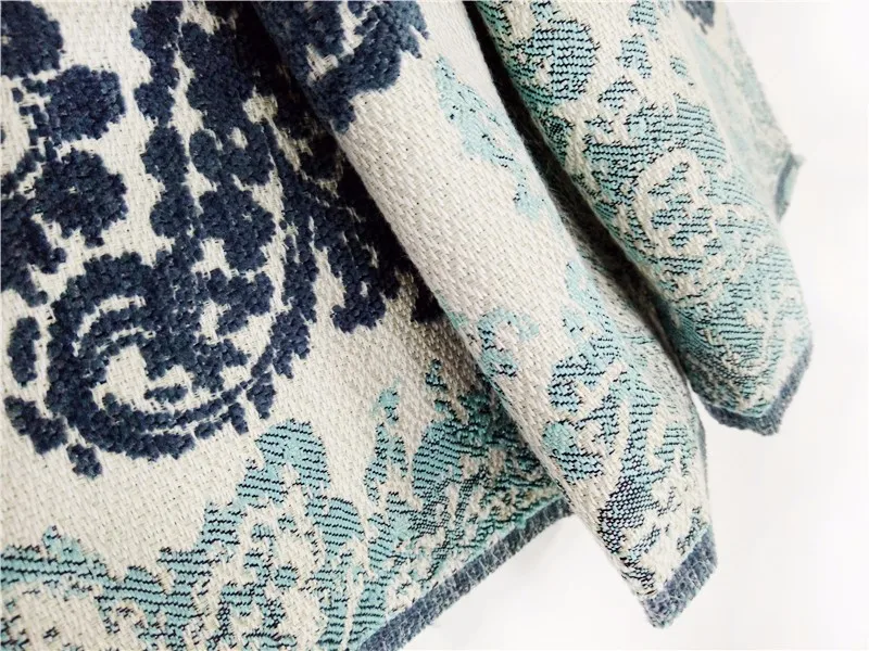 Jinyonghe Good Quality Jacquard Chenille Floral Sofa Fabrics For Sofa And Pillow Chenille Fabric