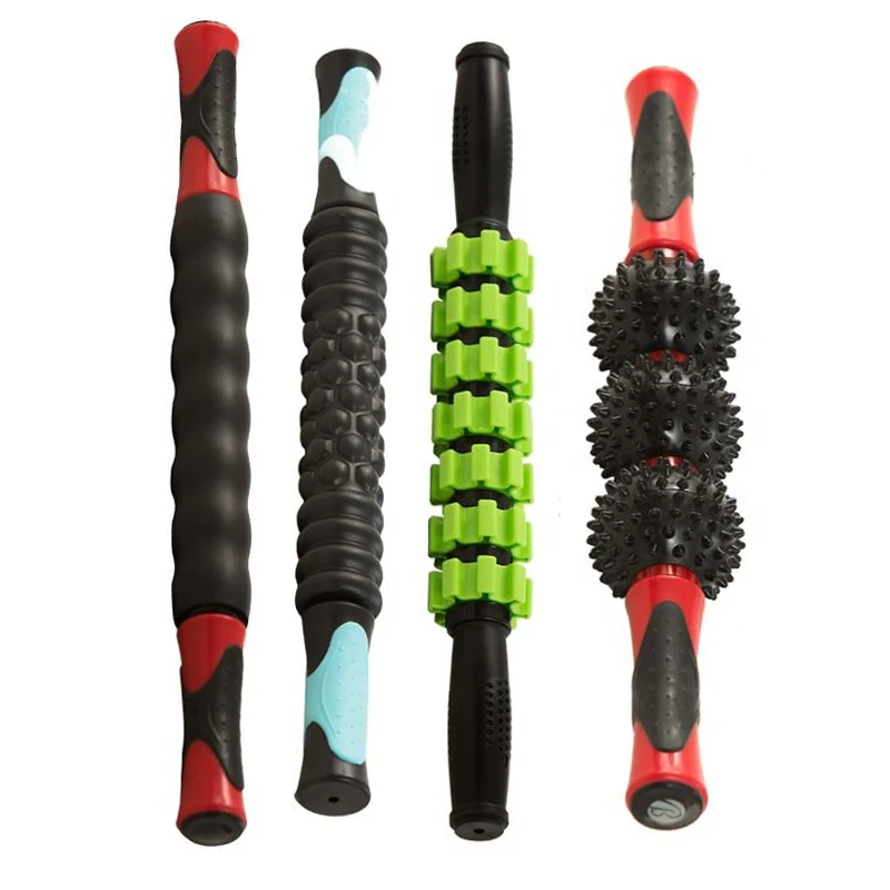 Wholesale Custom Body Massage Stick Pvc Steel Core Muscle Massage Stick