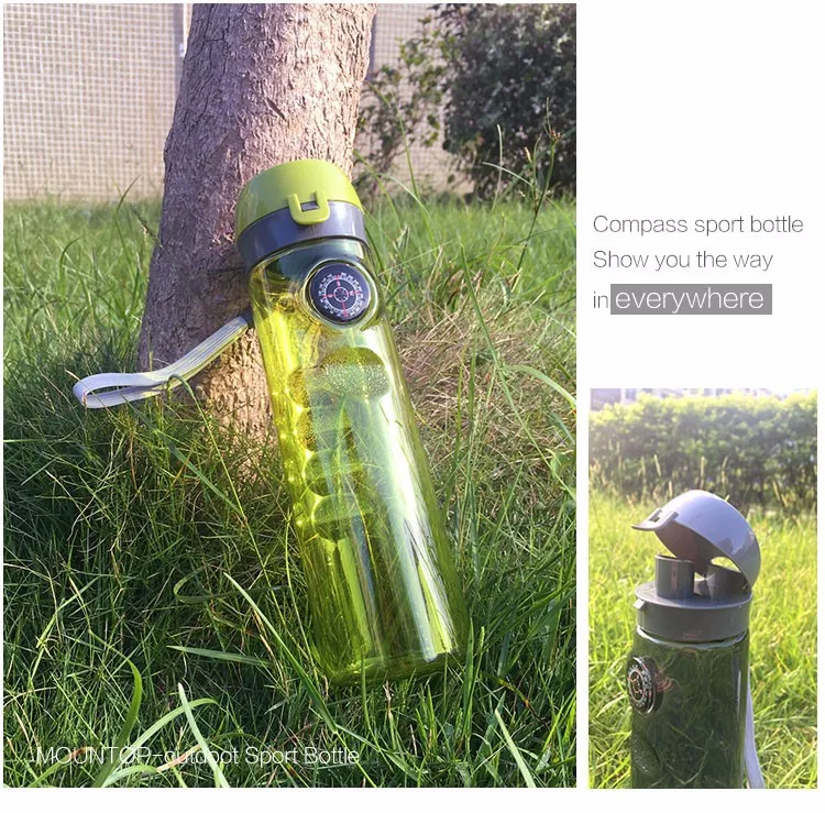 new inventions in china 2024 empty plastic sport water bottle with compass