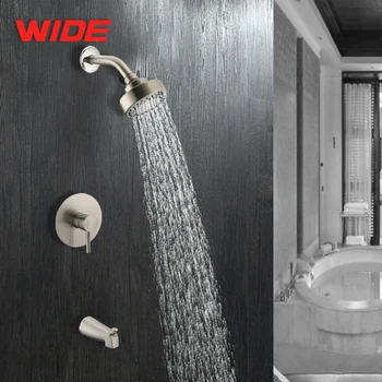 In Wall Hidden Cheap Brass Bathroom Shower Faucet Set Buy In