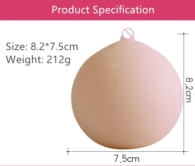 Amoura silicone breast stroker with realistic finish