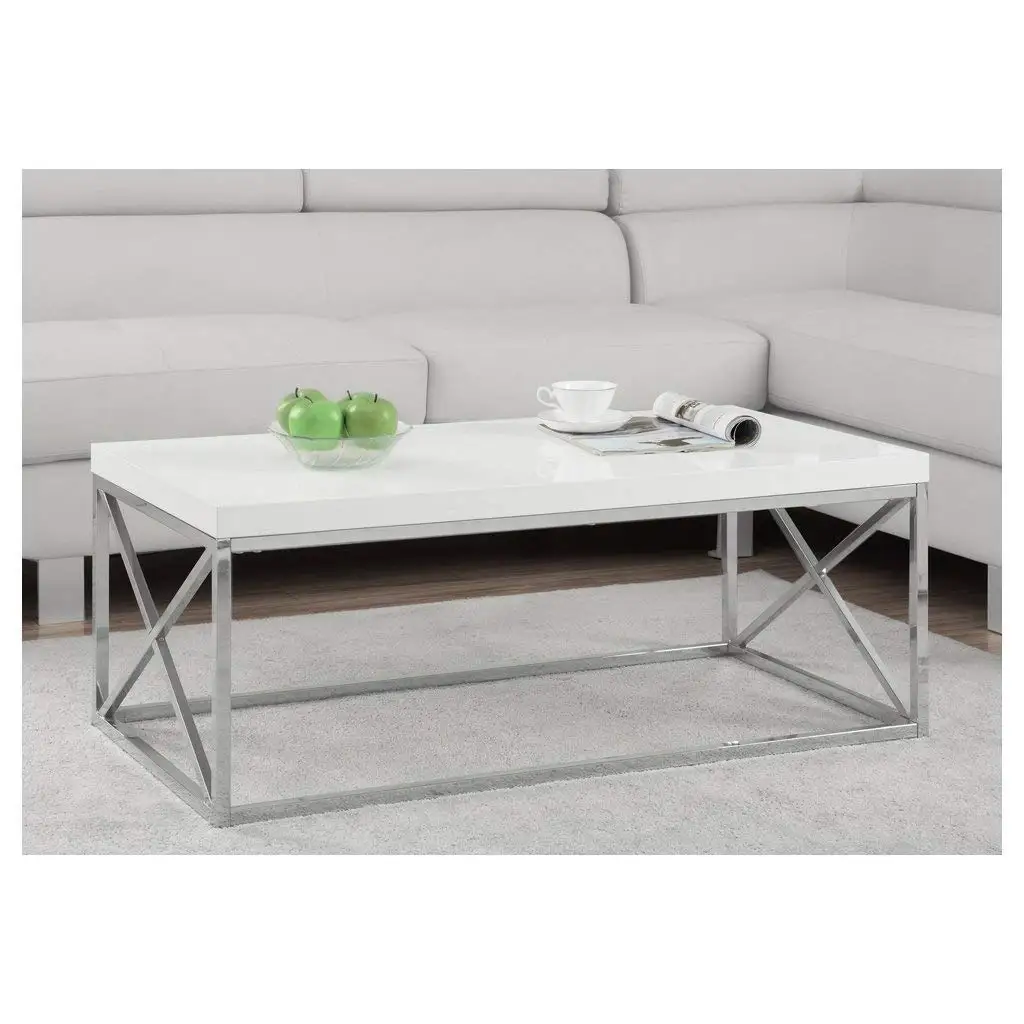 Indoor Multi-function Accent table Study Computer Home Office Desk Bedroom Living Room Modern Style End Table Sofa Side Table Coffee Table Metal Cocktail Table