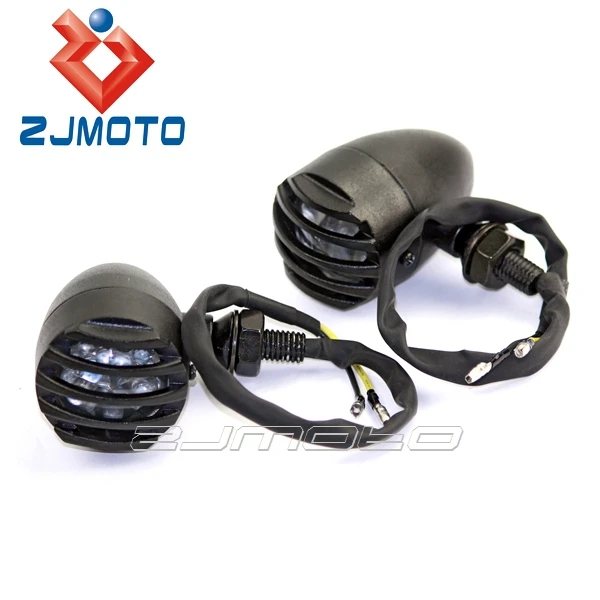 BLACK LED TURN SIGNAL INDICATOR  FOR SPORTSTER BOBBER CAFE RACER CHOPPER