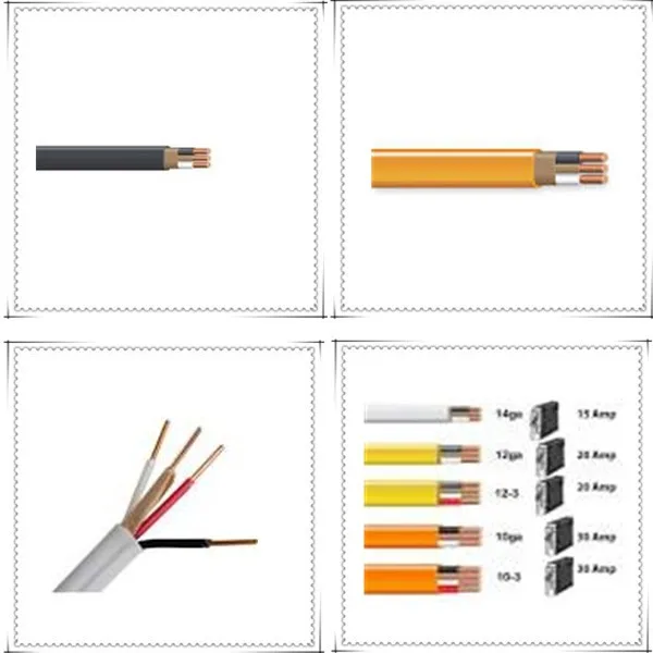 Type Nmb 14 Awg Solid Copper Electric Cable With 14 Awg Ground Wire