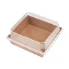 Fast delivery bread bags paper brown kraft bakery cake packaging with window