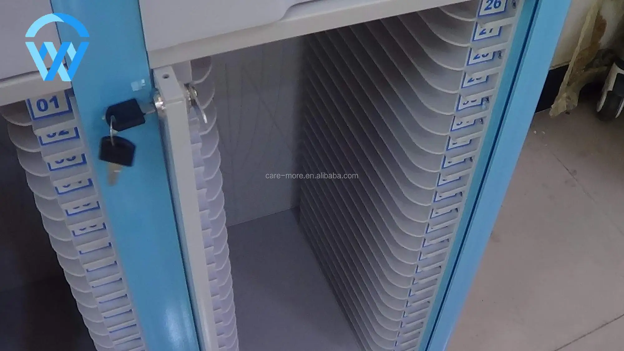 High Quality Hospital Used History Cart Medical Record Trolley File Cart Dossier Trolley