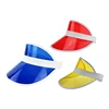Promotion Cheap Customized Plastic Sun Visor/Cap/Hat,PVC plastic sun visor for UV protection
