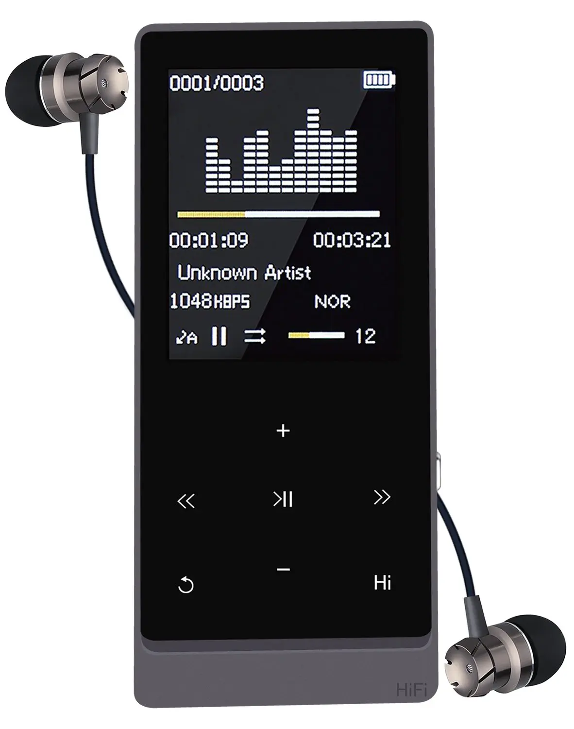 Bluetooth MP3 Player (Bluetooth 4.0),Newiy Start 8GB Lossless Sound Music Player Touch Button 1.8 inch Screen 55 Hours Playback Hi-Fi Sound with Voice Recorder/FM Radio(Expandable UP to 64GB)