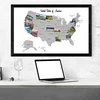 Scratch Off Travel Map, USA State Map, America Travel Map Memories