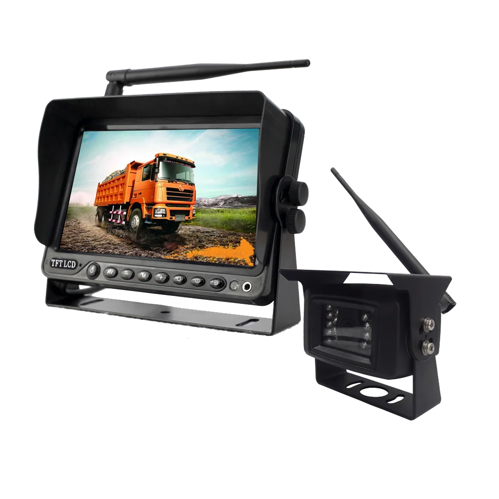 2.4ghz Digital Wireless Car Reverse Rear View Camera With 7 Inch