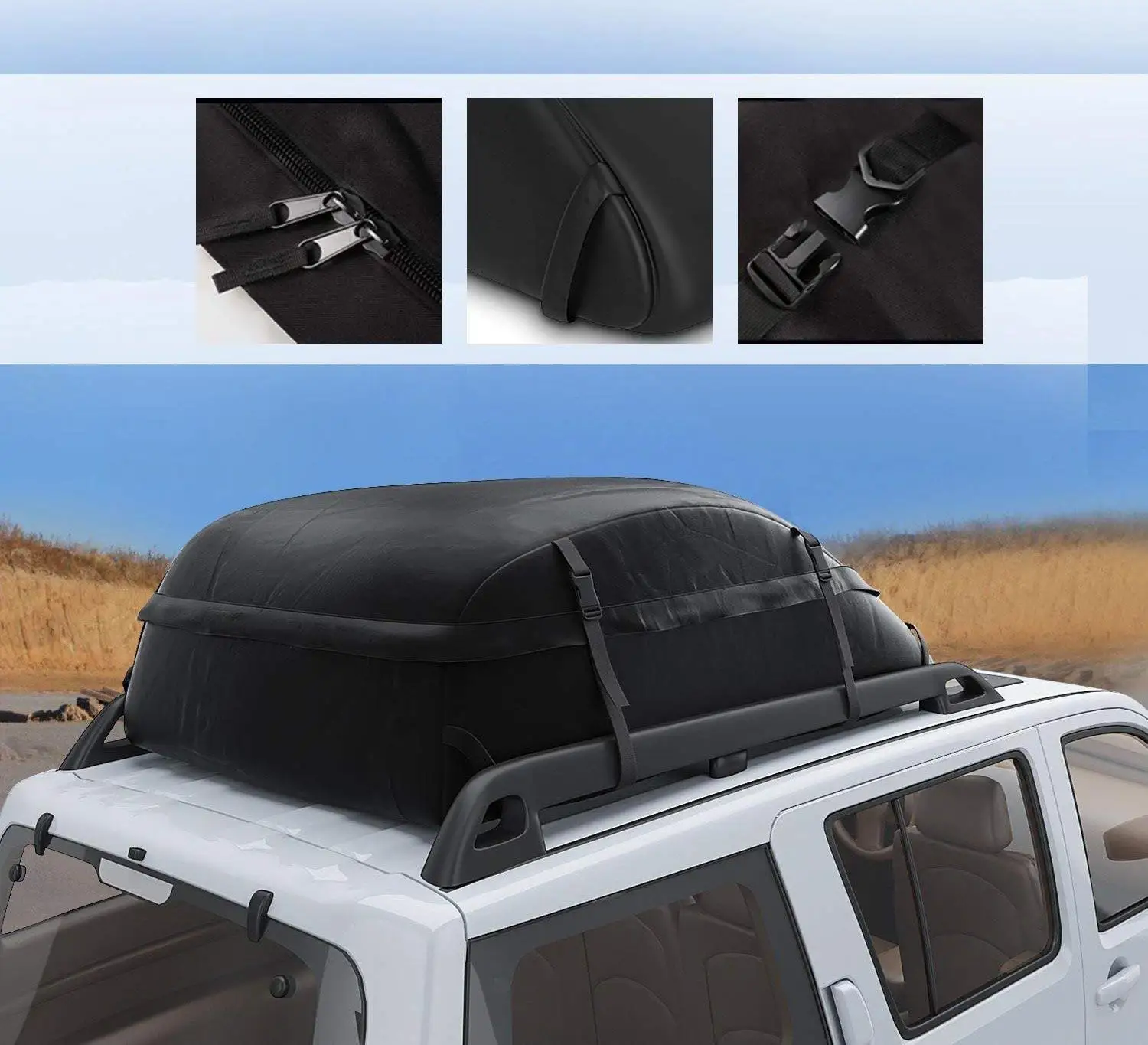 Van and SUV INTEY Cargo Bag Rooftop Cargo Carrier Waterproof Car Roof