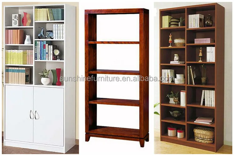 Modern Particle Board Plywood Mdf Library Book Shelves Library