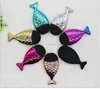 In stock, 2019 Fashion Six different color makeup brusher mermaid shape makeup brush holder set popular in usa market