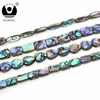 Mixed Square Heart Natural Abalone Black Shell Beads for jewelry making