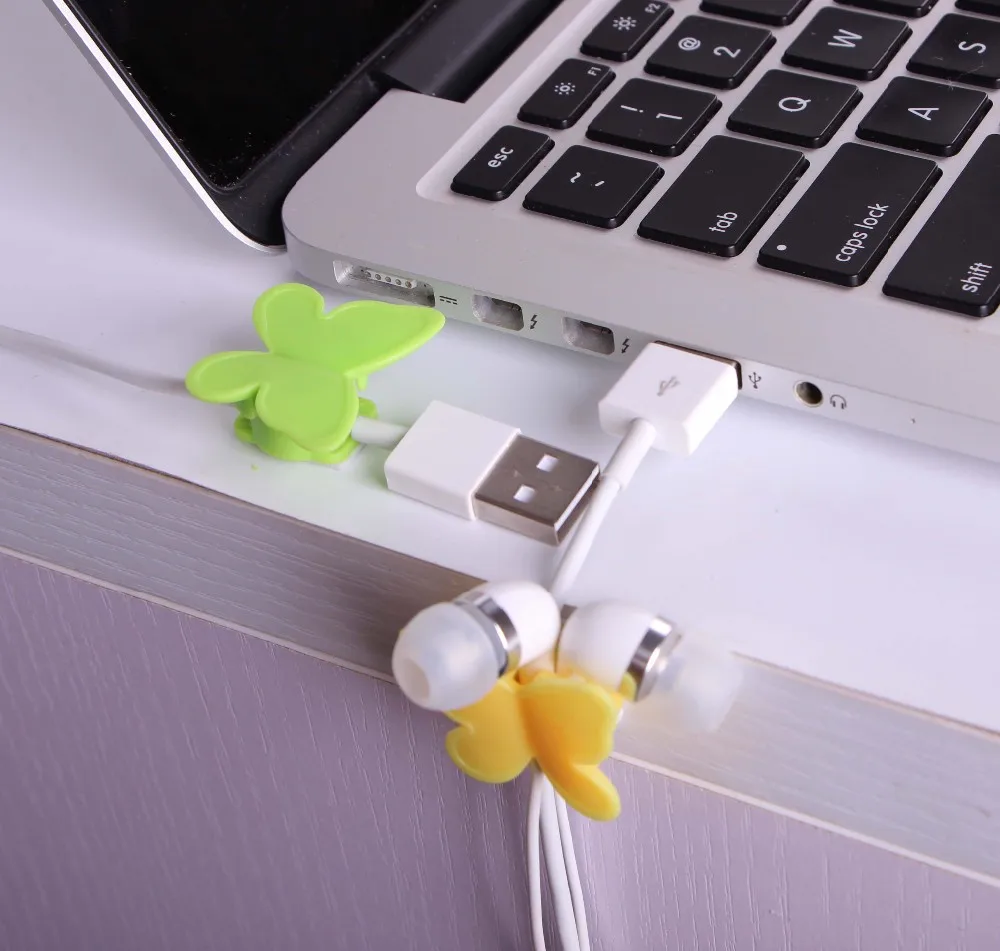 1 Dollar China Supplier Plastic Adhesive Tape Butterfly Cable Holder