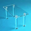 acrylic table riser with 4 solid acrylic rod legs