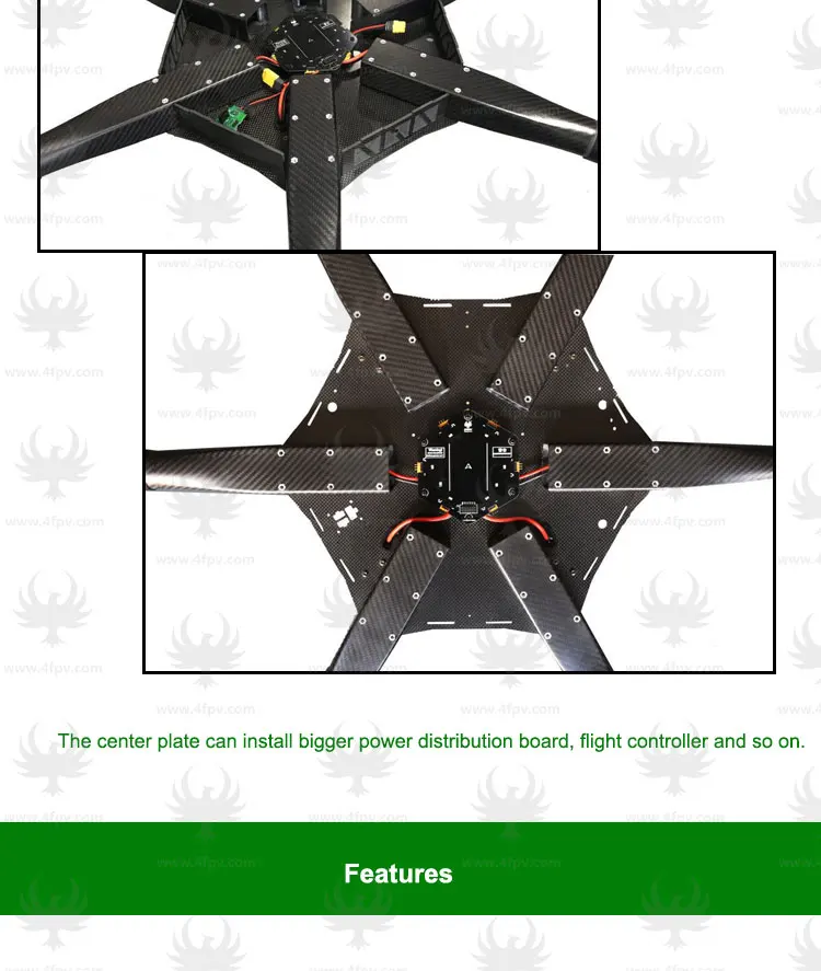 Jmrrc V1650mm Hexacopter Integrated 40mm Agriculture Drone Frame