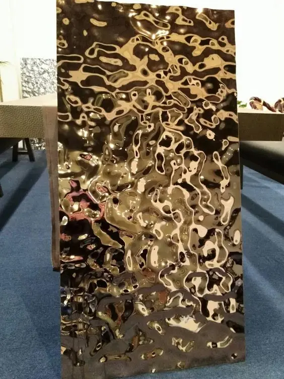 Embossing Water Ripple Pattern Stainless Steel Sheet