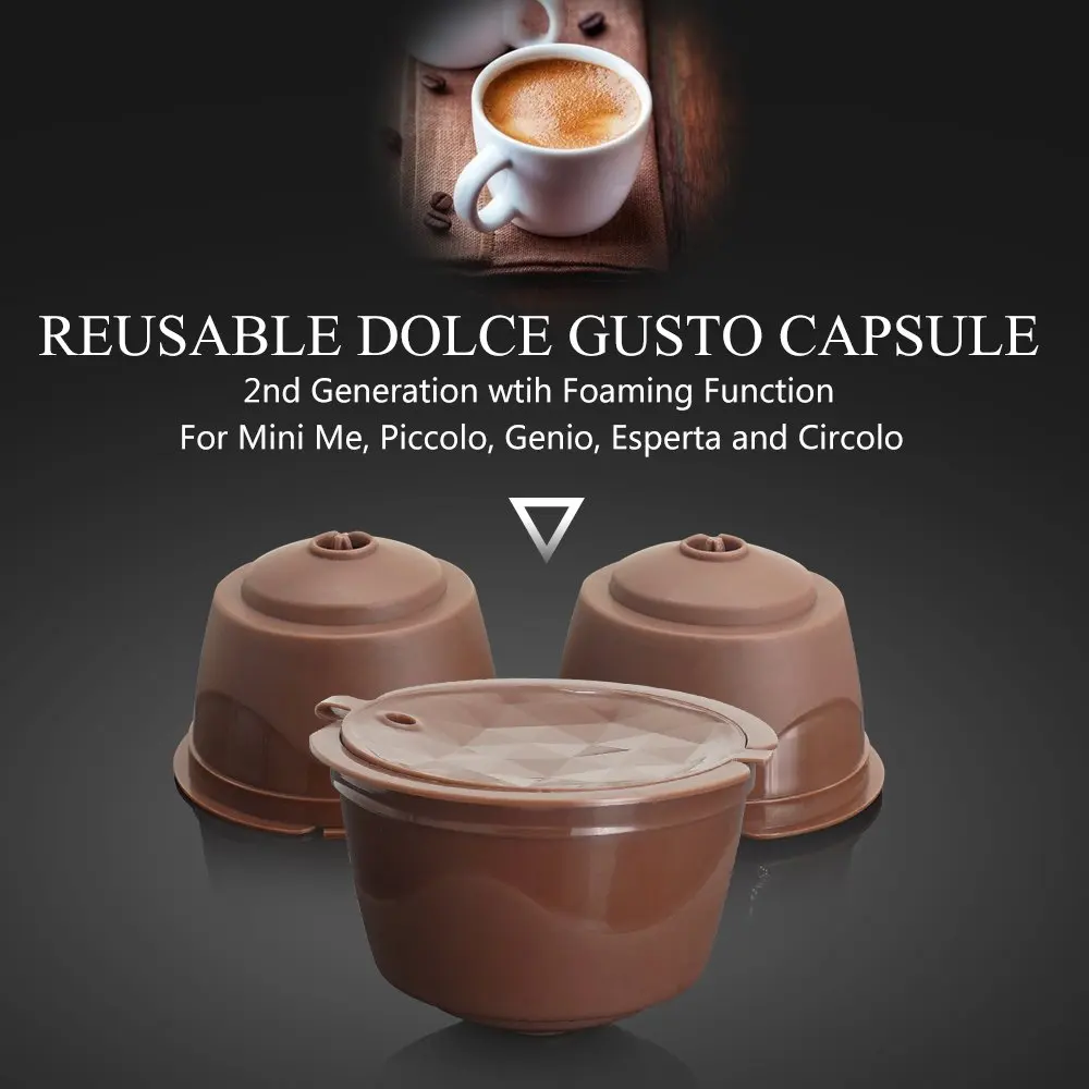 Buy BRBHOM 3 Pack Dolce Gusto Refillable Coffee Capsules Reusable