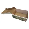 Flat packing artificial grass packaging paper box with full printing