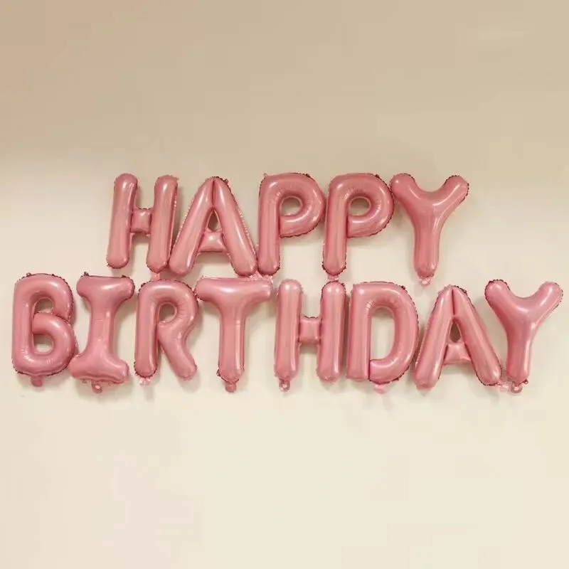 happy birthday foil letter balloons