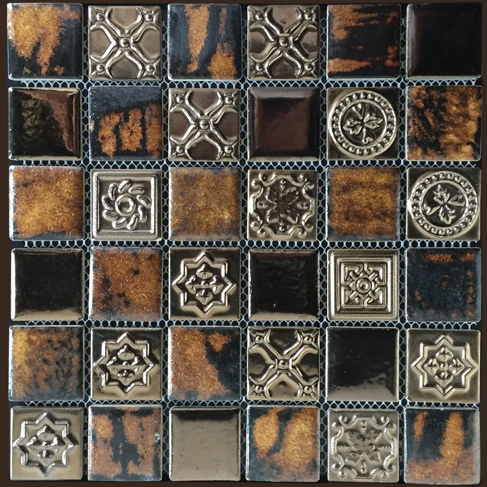 六角釉面手工陶瓷马赛克/佛山马赛克瓷砖