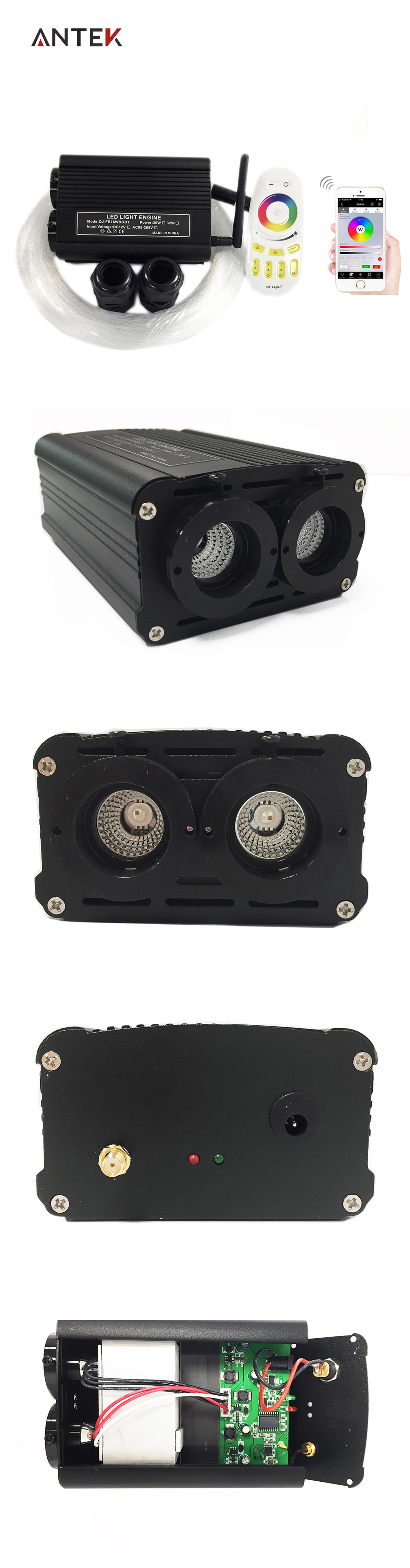 32w Rgbw Double Head Light Source 2.4g Wireless Wifi Controller Led