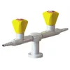 double outlet laboratory gas tap /panel mounted gas valve