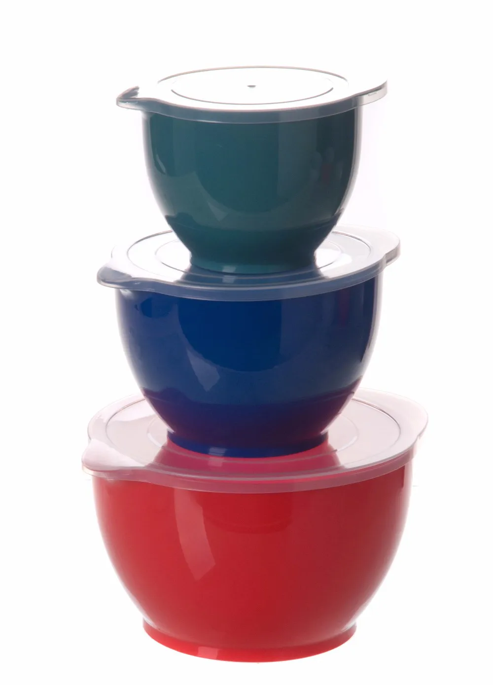 Three Pieces Plastic Mixing Salad Bowl Plastic Bowl Mixing Bowls With